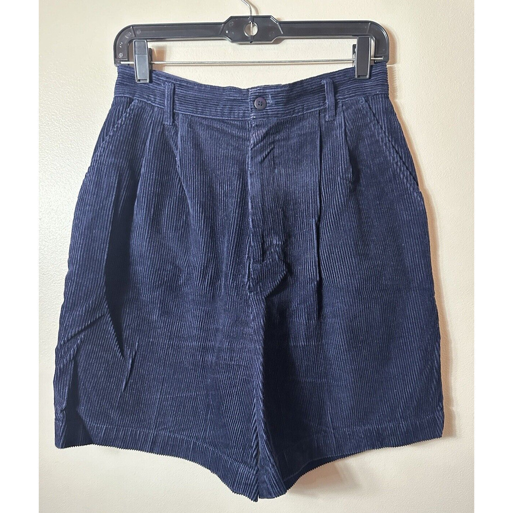Princeton Club Shorts Womens 10 Blue Corduroy Dark Academia‎ Preppy Vintage 90s